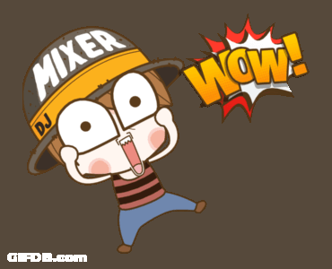 Mixer My Husband Only Say Wow Cartoon Text GIF