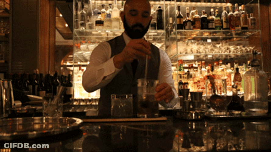 Mixing Drinks At The Bar GIF