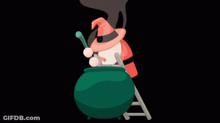 Mixing Spells Wizard GIF