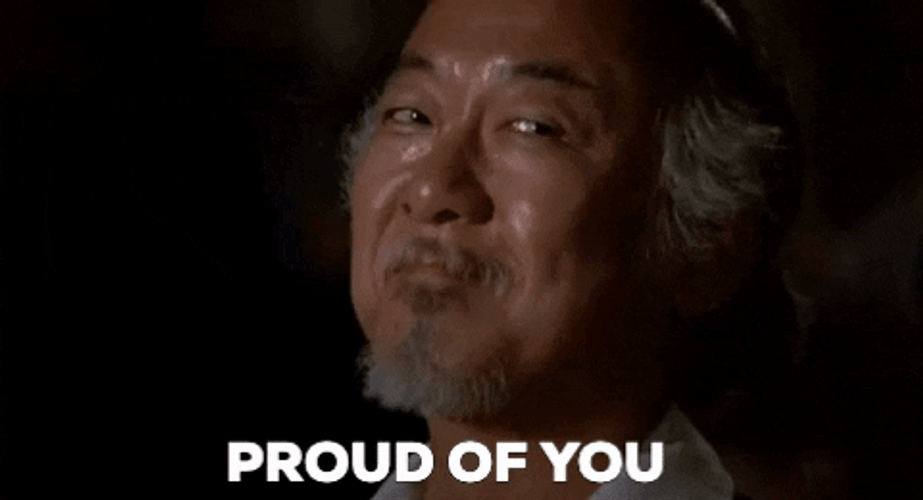 Miyagi Proud Of The Karate Kid GIF