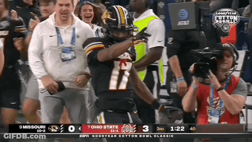 Mizzou Cotton Bowl Champions Chaos GIF