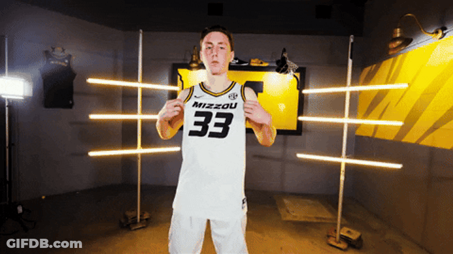 Mizzou Jersey Flexing GIF