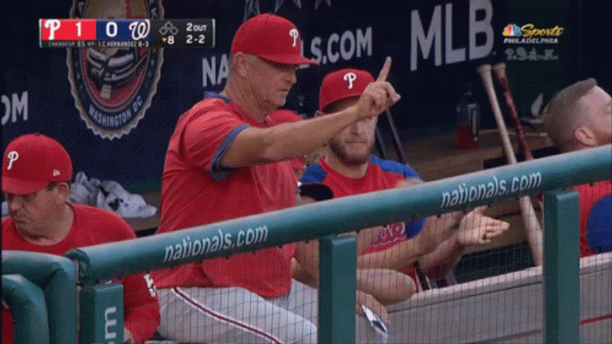 MLB Philadelphia Phillies Players In Bench GIF