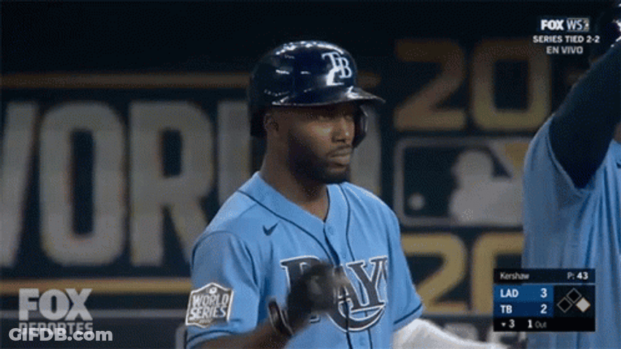 MLB Tampa Bay Rays Player Waving GIF