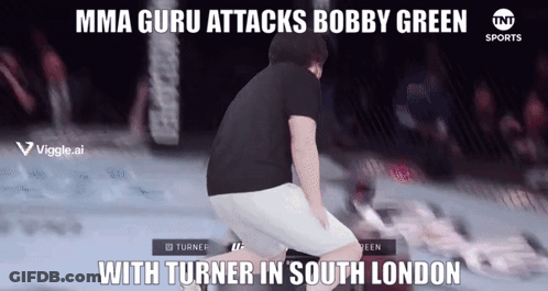 MMA Guru Attacks Bobby Green In South London GIF
