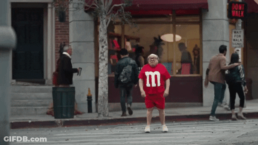 MMS Chocolate Danny Devito Commercial GIF