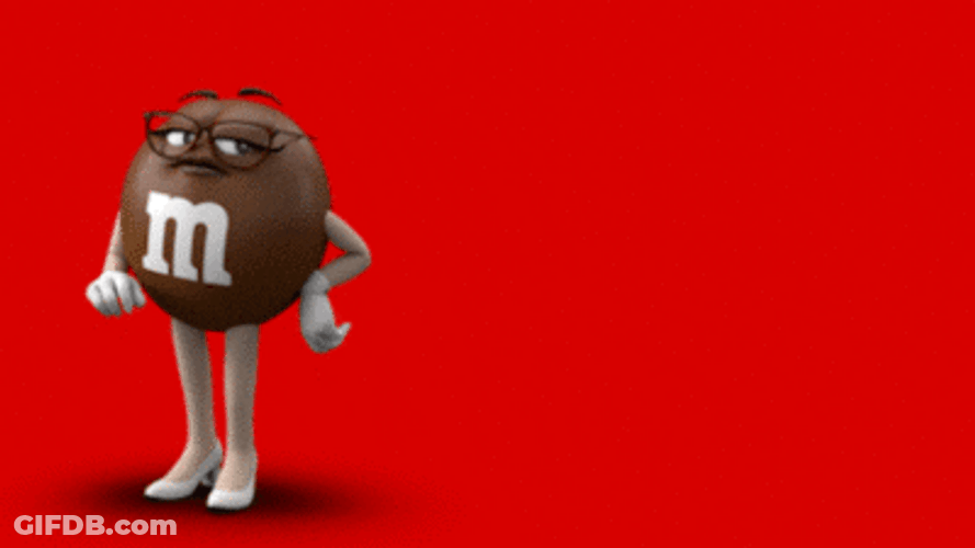MMS Chocolate Sassy Duh Reaction GIF