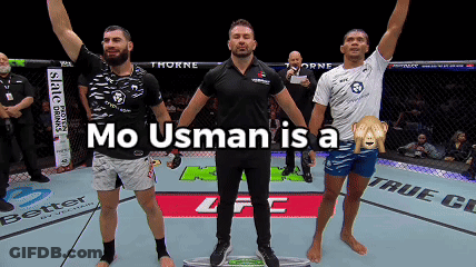 Mo Usman Is A Referee In A Ufc Ring GIF