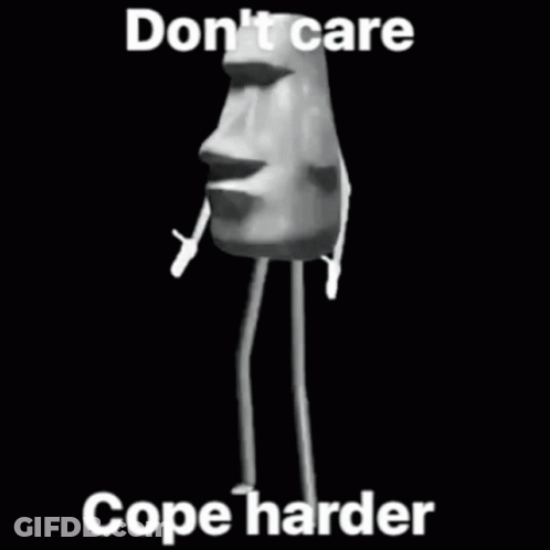 Moai Statue With Arms And Legs Standing GIF