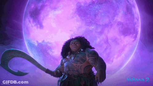 Moana 2 Man Holding Large Hook GIF