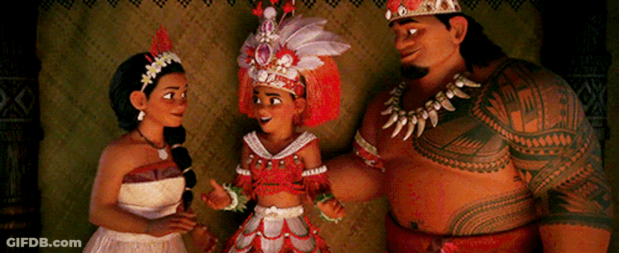 Moana Beautiful Family Singing GIF