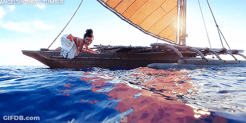 Moana Catching Hei Hei The Rooster GIF