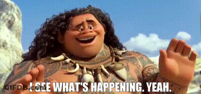 Moana Character Saying I See What's Happening Yeah GIF
