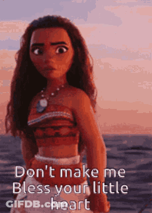 Moana Doll Don't Make Me Bless Your Heart GIF