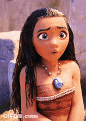 Moana From The Movie Moana Is Wearing A Necklace And A Bra . GIF