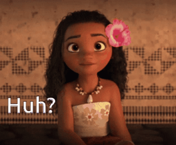Moana Saying Huh GIF
