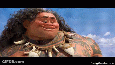 Moana Smiling With Tribal Necklace GIF