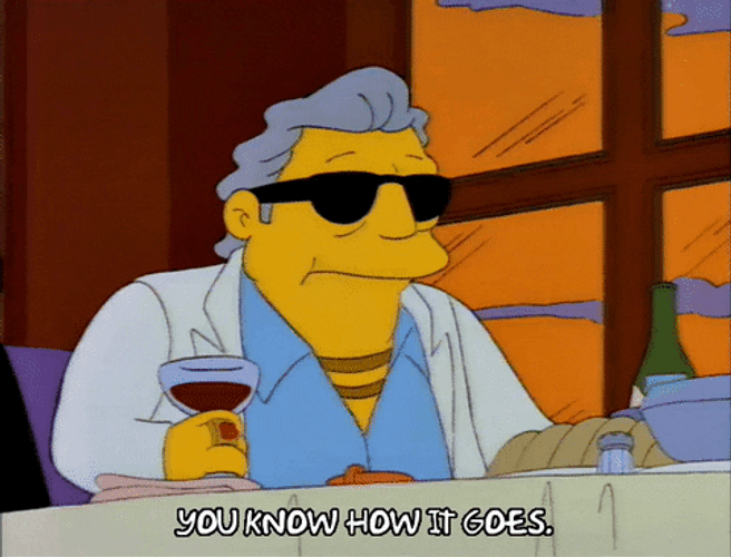 Mob Boss Aristotle Amadopolis The Simpsons GIF