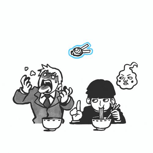 Mob Psycho 100 Funny Doodle Cartoon GIF