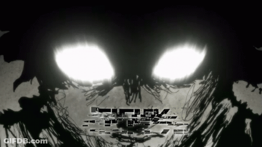 Mob Psycho 100 Kageyama Lightning Eyes GIF