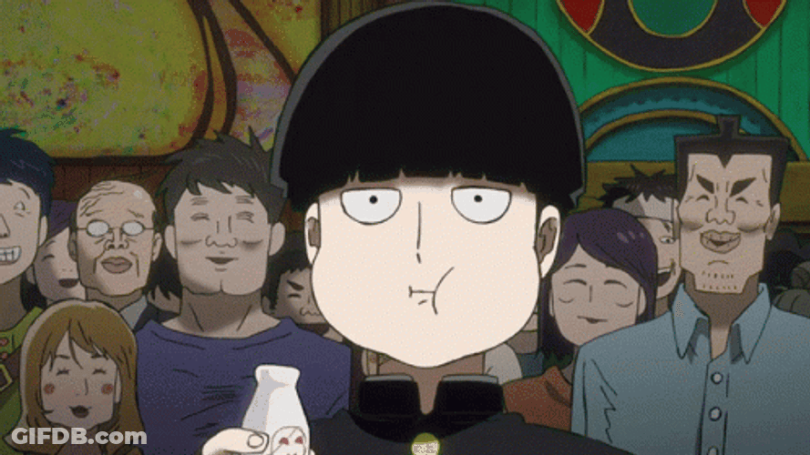 Mob Psycho 100 Kageyama Shocked Reaction GIF