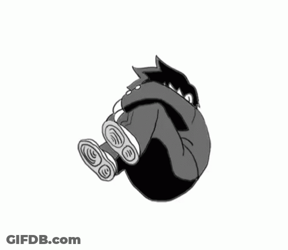 Mob Psycho 100 Kageyama Spinning Fetal Position GIF