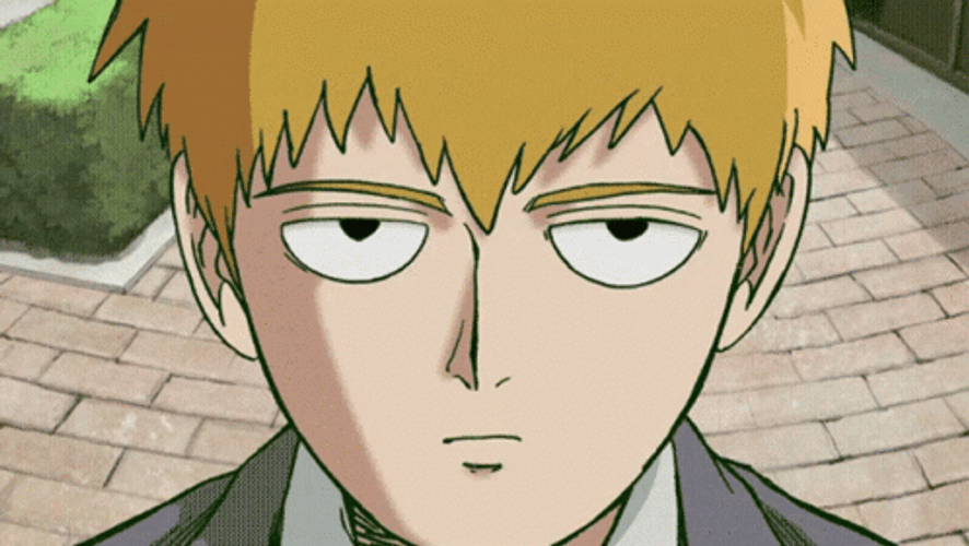 Mob Psycho 100 Reigen Funny Shocked GIF
