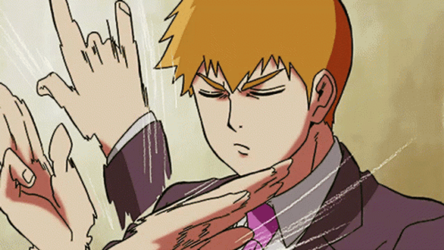 Mob Psycho 100 Reigen Karate Smile GIF