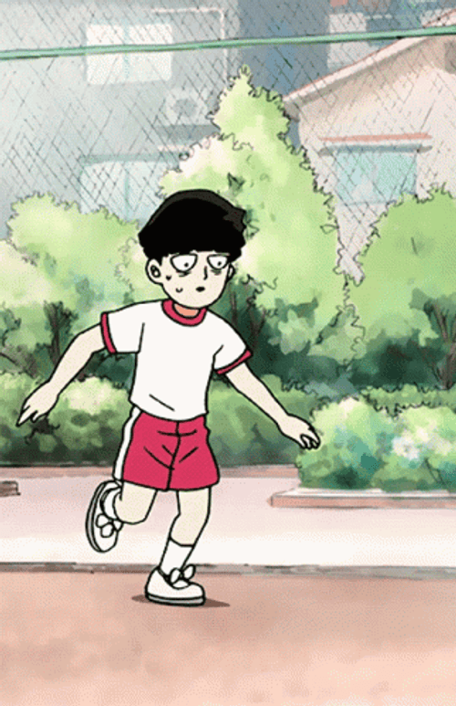Mob Psycho 100 Shigeo Football Kick GIF