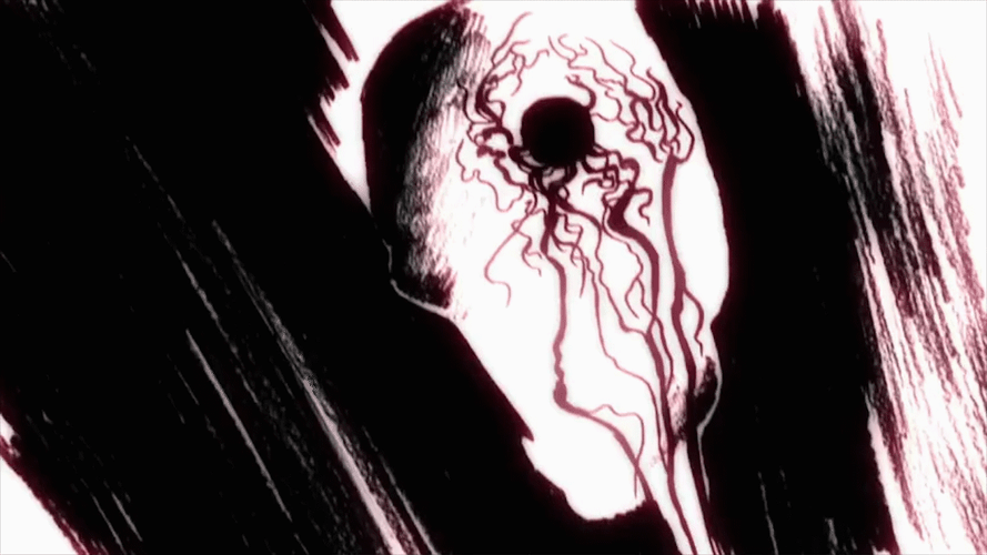 Mob Psycho 100 Skull Impact Frames GIF