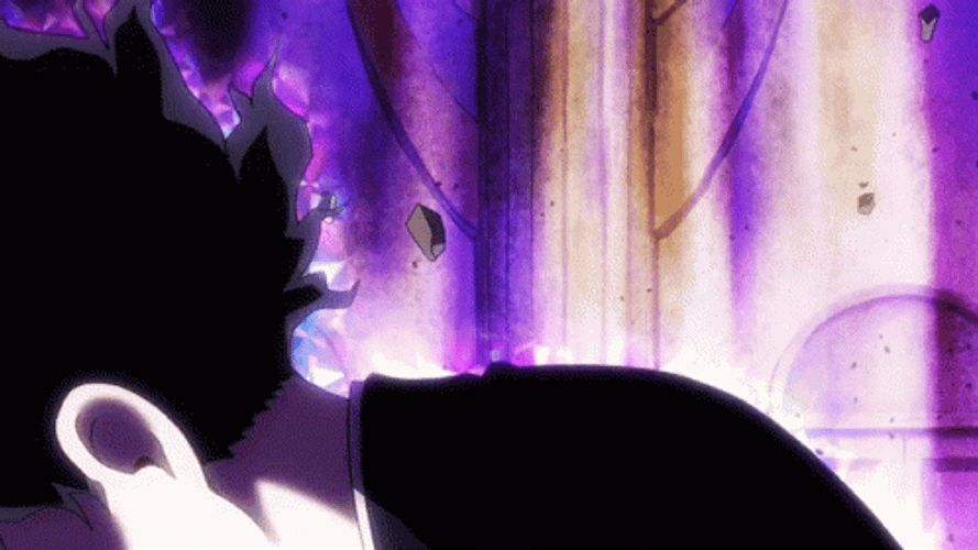 Mob Psycho Shigeo Kageyama Power Flaring Up GIF
