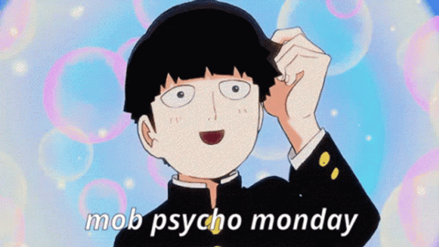 Mob Psycho Shigeo Kageyama Scratching Head GIF
