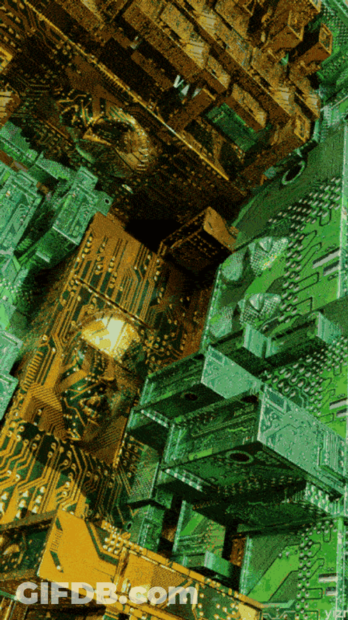 Mobile Computer Chips Animation GIF