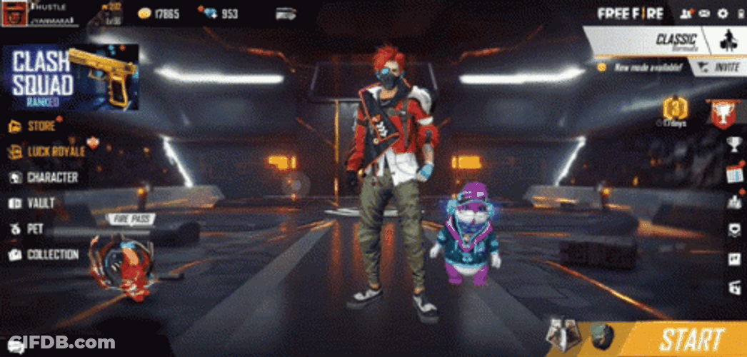 Mobile Game Garena Free Fire I Heart You Emote GIF