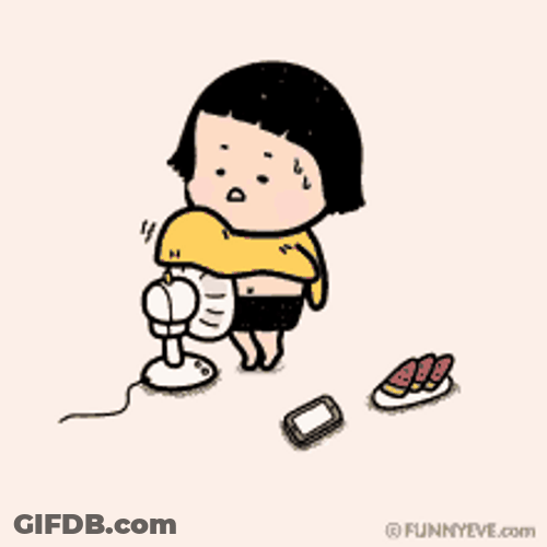 Mobile Girl MiM Ventilating Hot Weather GIF