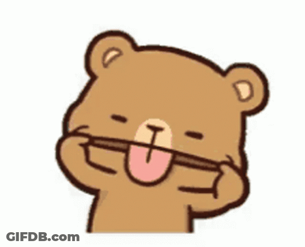 Mocha Bear Sticking Tongue Out GIF