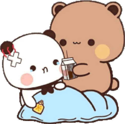 Mocha Caring For Sick Milk Animation GIF