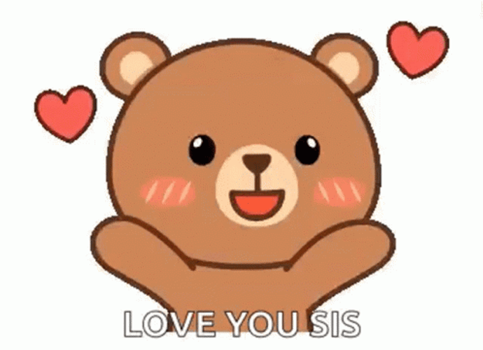 Mocha Flying Kiss For Sis GIF