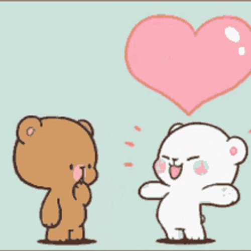 Mocha Milk Bear Love Hug GIF