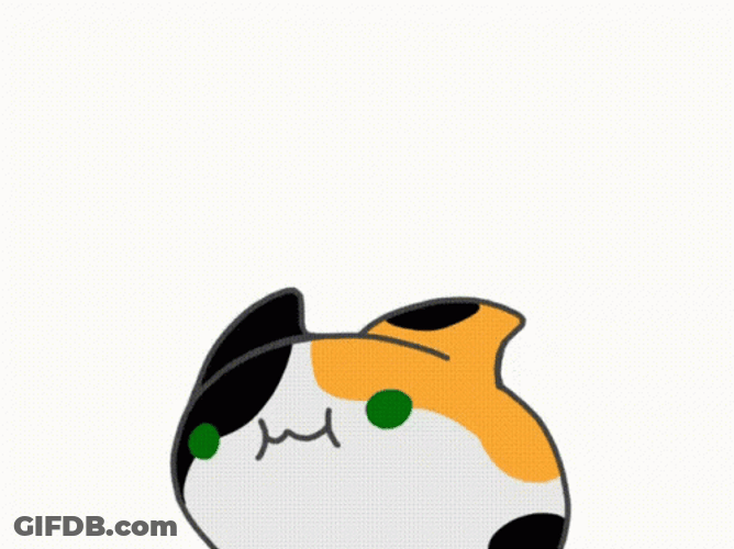 Mochi Calico Cat Wiggle GIF