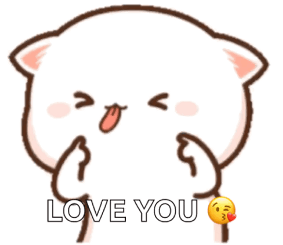 Mochi Cat Love You Tongue Out GIF