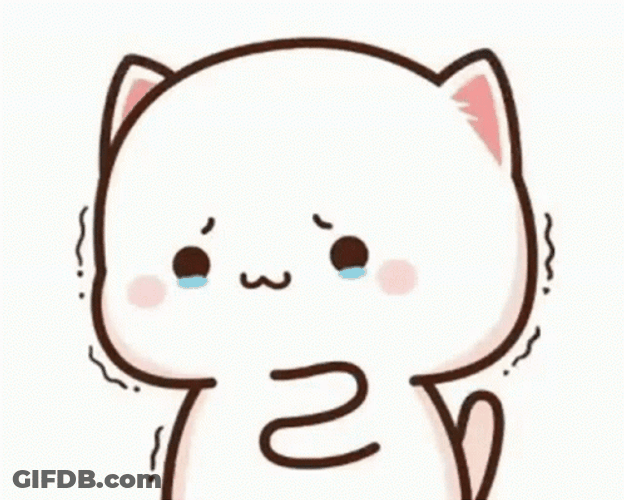 Mochi Cat Peach Sad Cry GIF