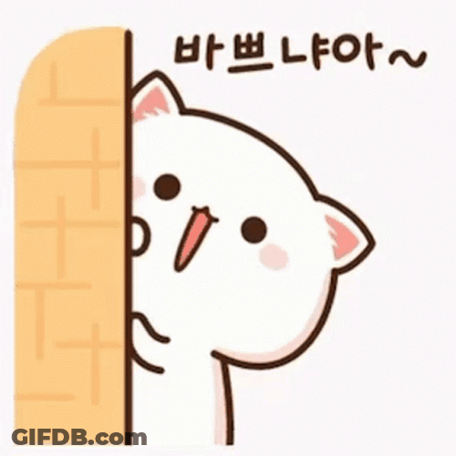 Mochi Cat Shaking Head On Corner GIF