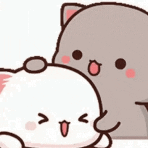 Mochi Mochi Peach Cat Mochi Kiss GIF