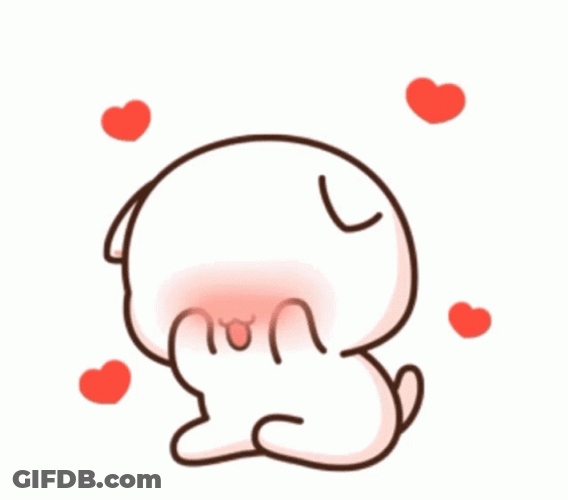 Mochi Peach White Cat Flustered GIF