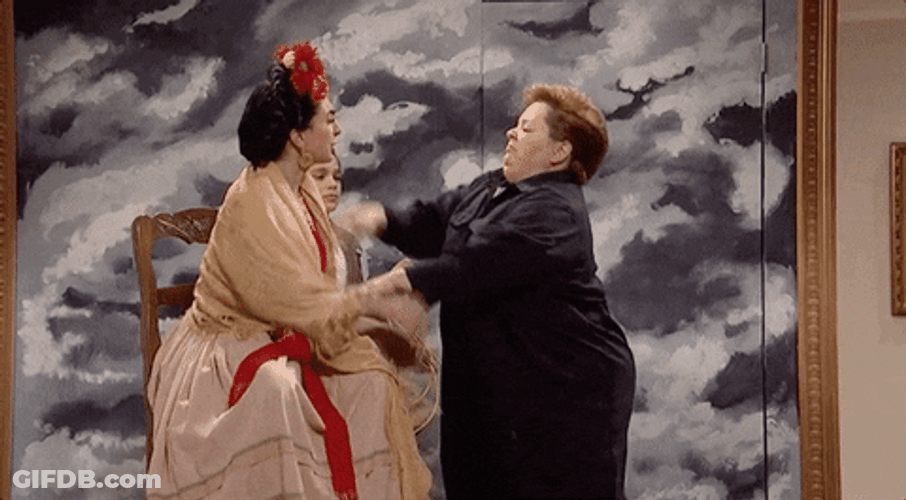 Model And Woman In  Cat Fight GIF