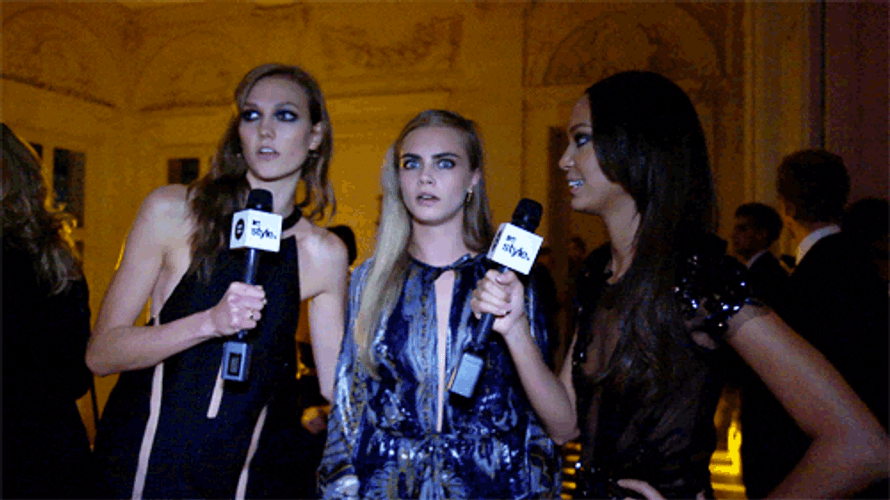 Model Cara Delevingne Funny Face GIF