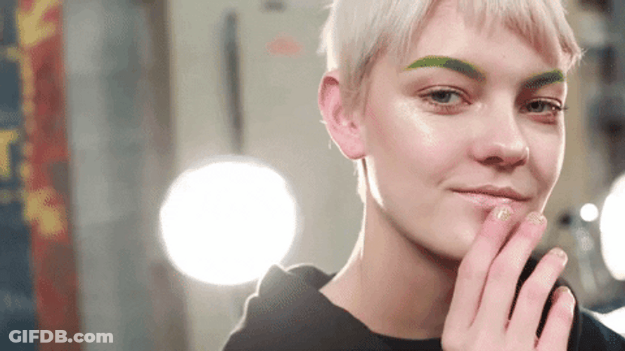 Model Fashion Week Blowing Kisses GIF