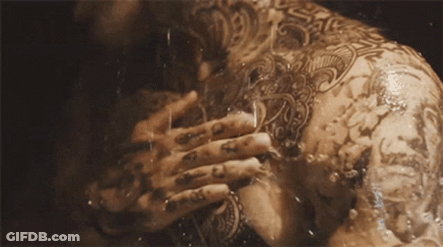 Model Stephen James Bath Time GIF