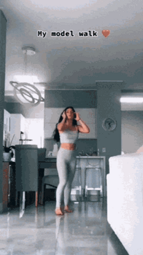 Model Walk At Home GIF